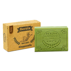 Beroia® Originale Aleppo Seife 1 x 125g traditionell & handgemacht für Haut & Haar