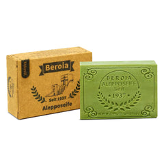 Beroia® Originale Aleppo Seife 1 x 125g traditionell & handgemacht für Haut & Haar