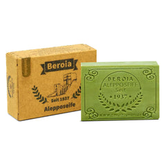 Beroia® Originale Aleppo Seife 1 x 125g traditionell & handgemacht für Haut & Haar