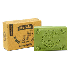 Beroia® Originale Aleppo Seife 1 x 125g traditionell & handgemacht für Haut & Haar