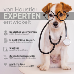 BOBBYS WELT® Schnüffelteppich [Testsieger] für Hunde & Katzen + GRATIS E-Book - Interaktives bissfestes Intelligenzspielzeug zur Förderung und Auslastung