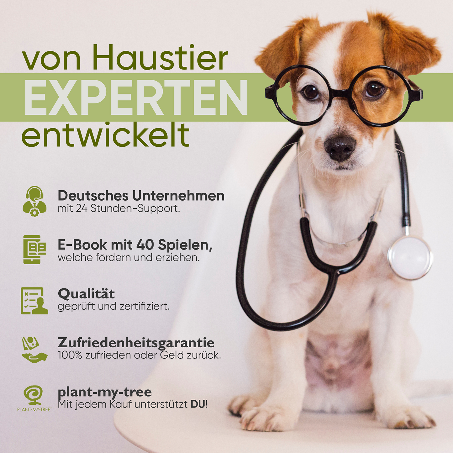 BOBBYS WELT® Schnüffelteppich [Testsieger] für Hunde & Katzen + GRATIS E-Book - Interaktives bissfestes Intelligenzspielzeug zur Förderung und Auslastung | Grün