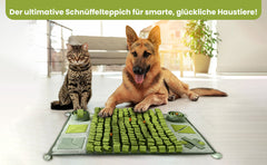 BOBBYS WELT® Schnüffelteppich [Testsieger] für Hunde & Katzen + GRATIS E-Book - Interaktives bissfestes Intelligenzspielzeug zur Förderung und Auslastung
